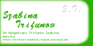 szabina trifunov business card